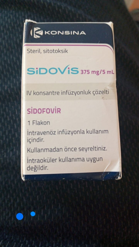 Вістід/SIDOVIS (цидофовір,Sidofovir  ) 375 мг Konsina Туреччина - фото
